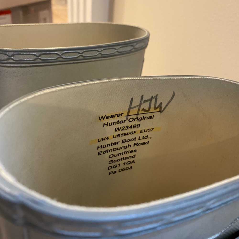 HUNTER boots in Silver - Picture 6 of 6